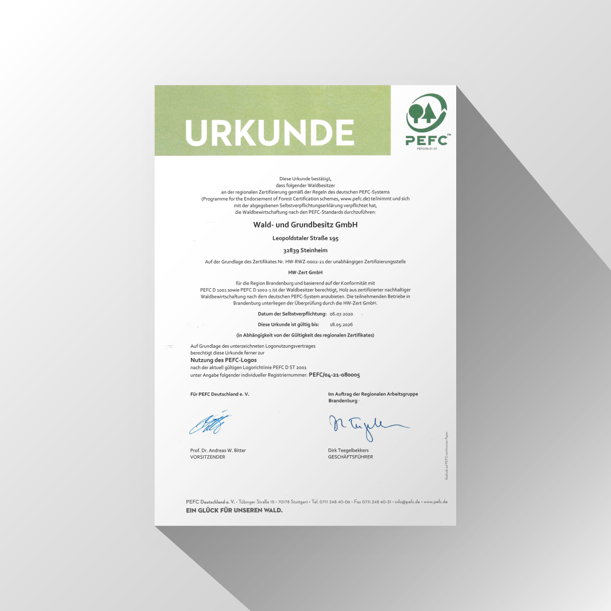 Certification