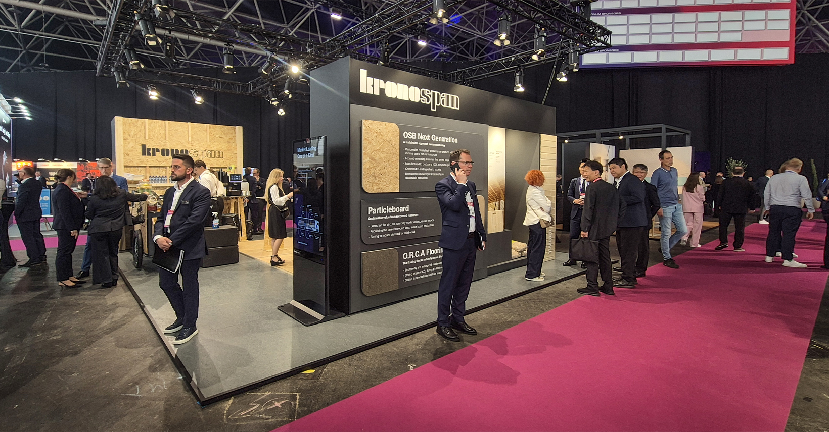 Kronospan's comprehensive portfolio Kronospan's exhibition demonstrated how a comprehensive portfolio can support every stage of a project, from construction and renovation to interior finishing.