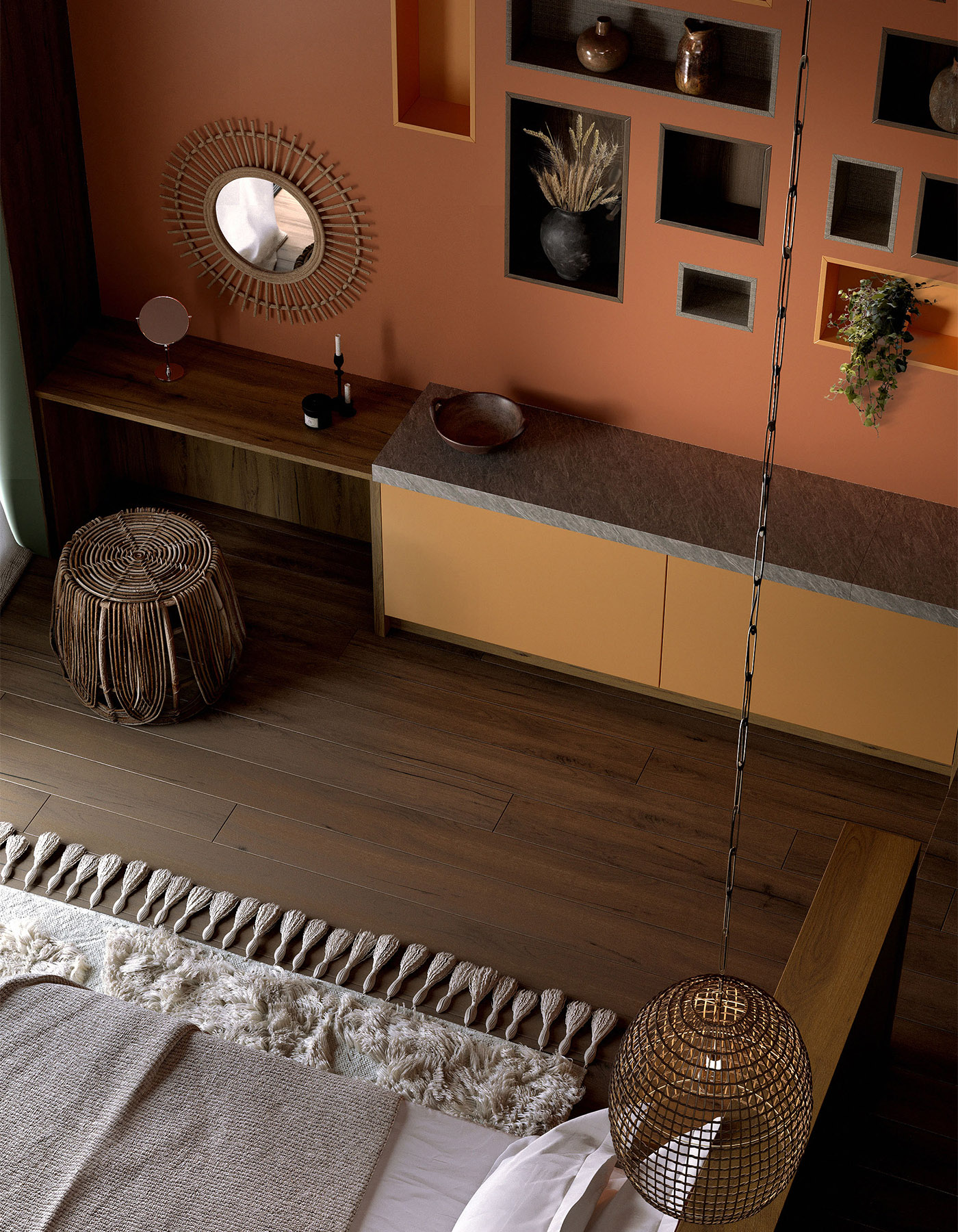 Interior with K554 Chocolate Hudson Oak