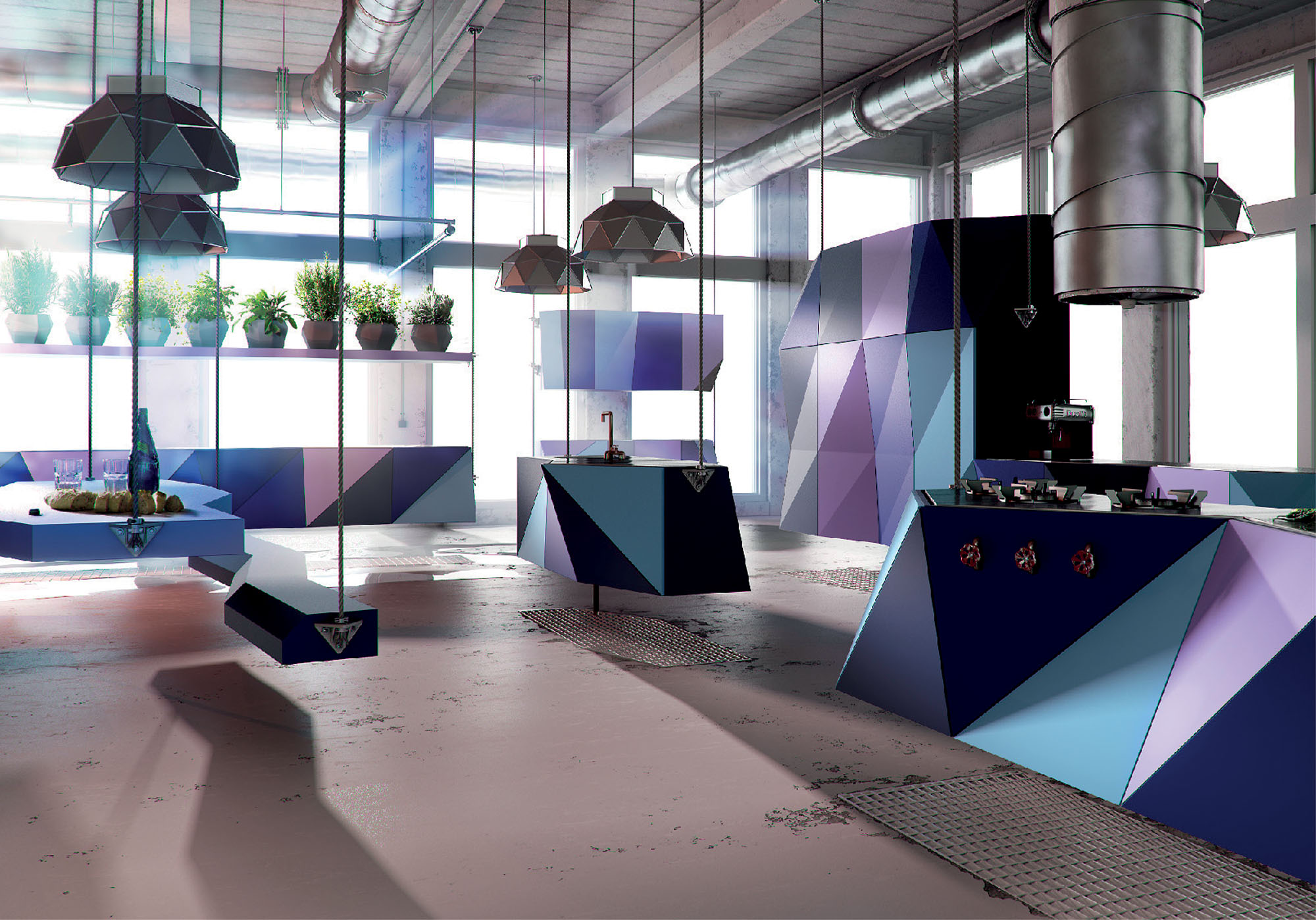 Interior with K125 Royal Blue
