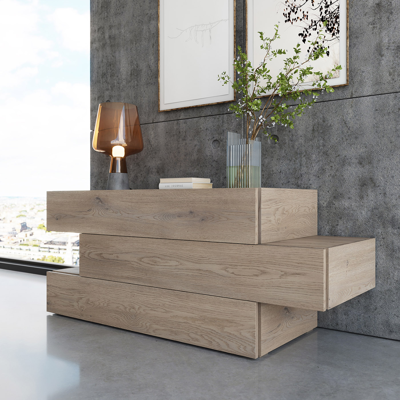 Interior with K2739 Cannolo Cremona Oak