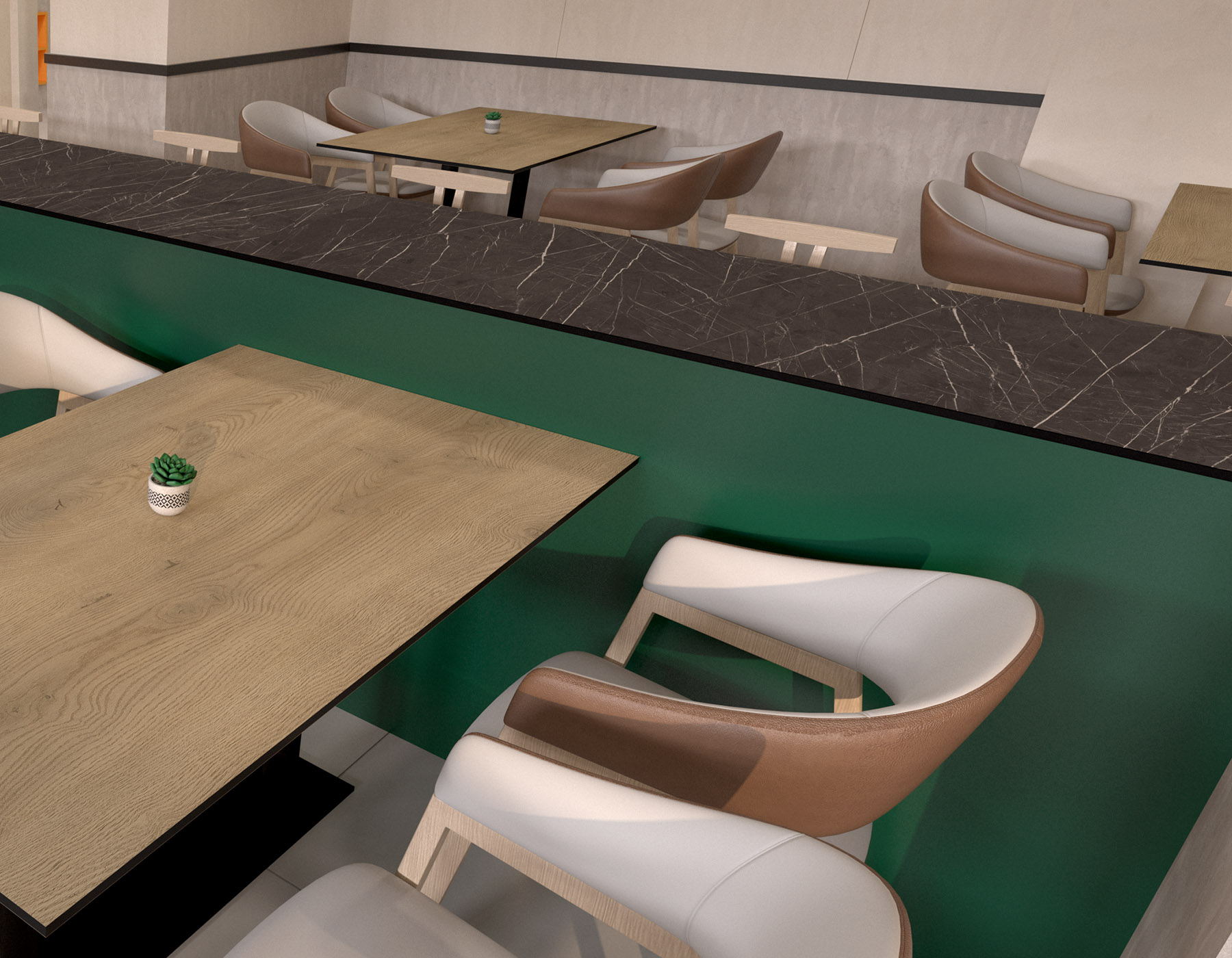 Interior with K409 Black Pietra Marble