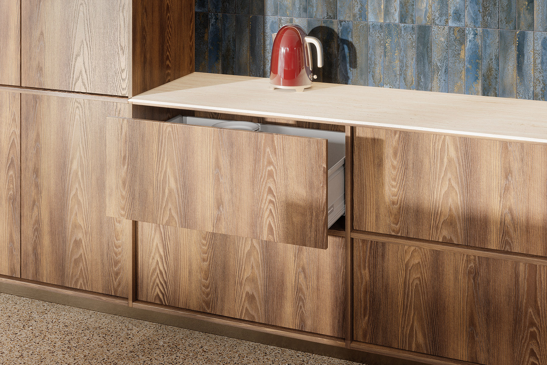 Interior with K532 Flamed Arvadonna Chestnut