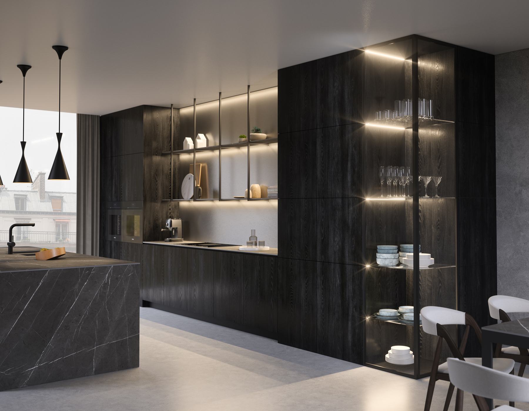 Interior with K595 Pietra Belvedere