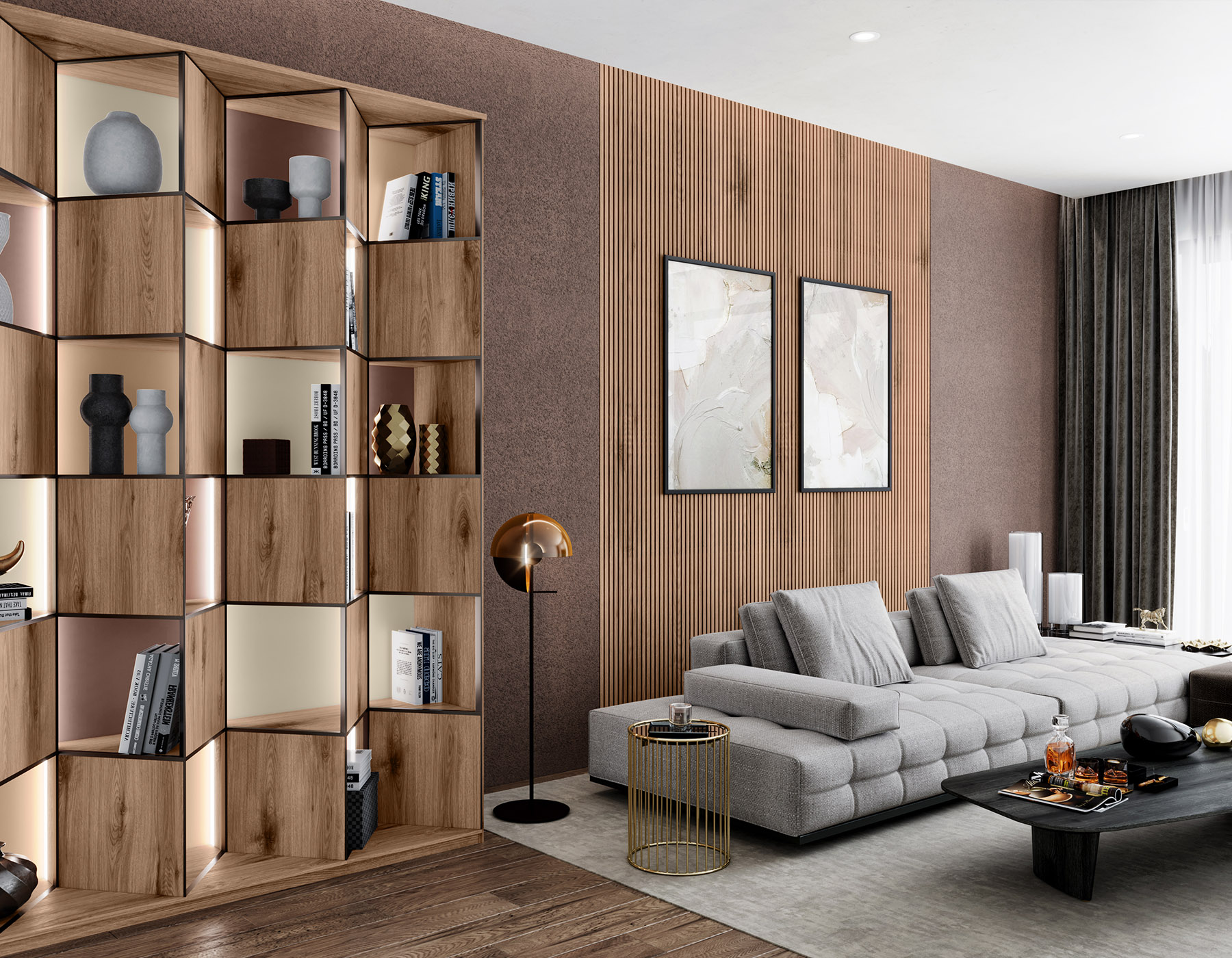 Interior with K689 Natural Canella Strata