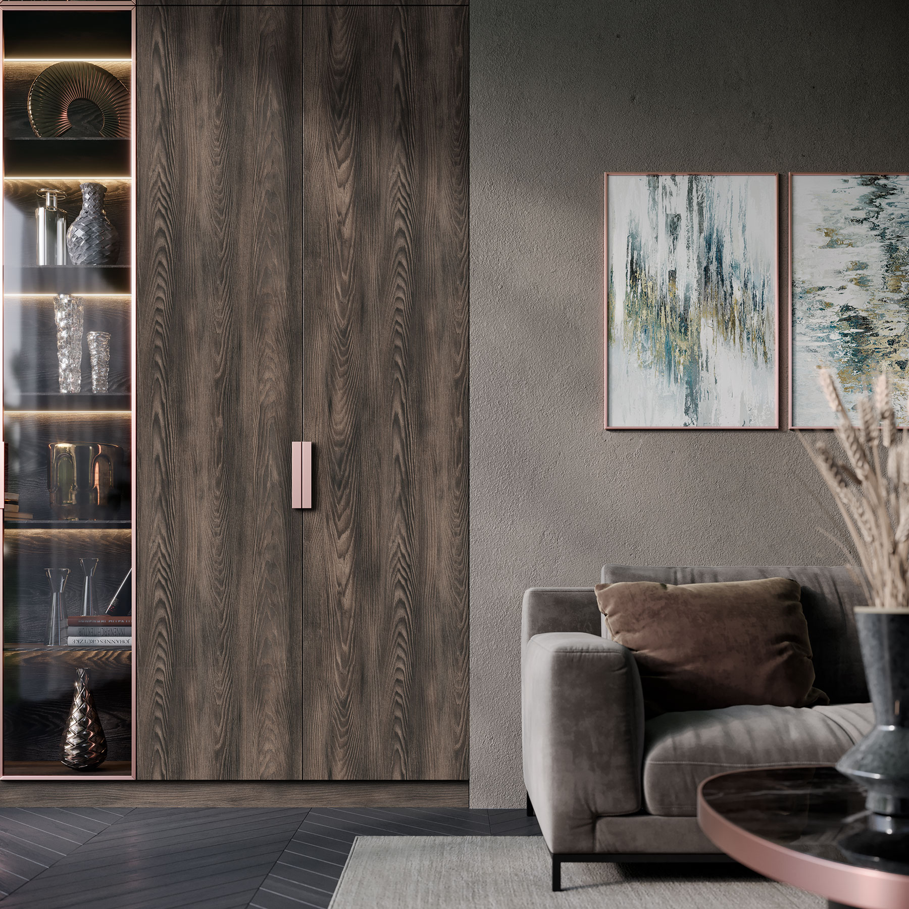 Interior with K533 Mink Arvadonna Chestnut