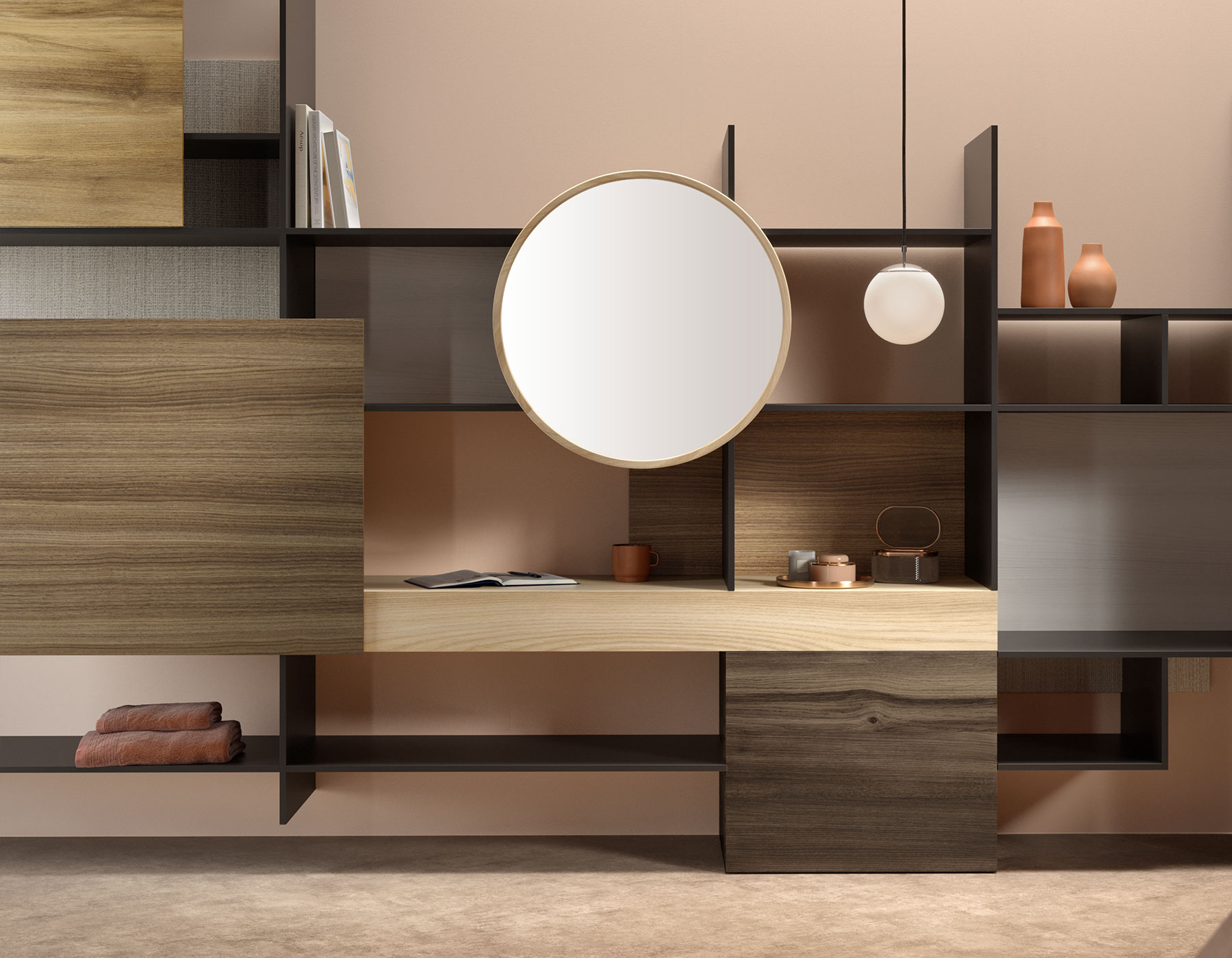 Interior with K546 Caramel Franklin Walnut