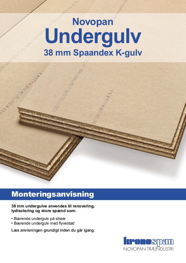 38 mm Spaandex K-gulv