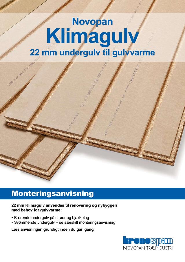 Novopan 22 mm Klimagulv