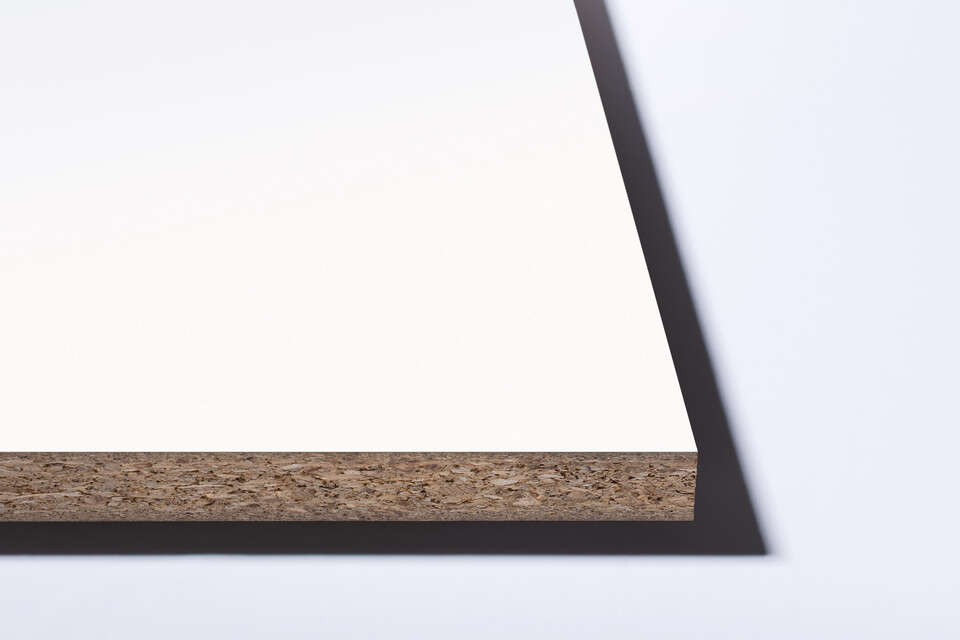K110 White – Melamine-faced particleboard (MFC)